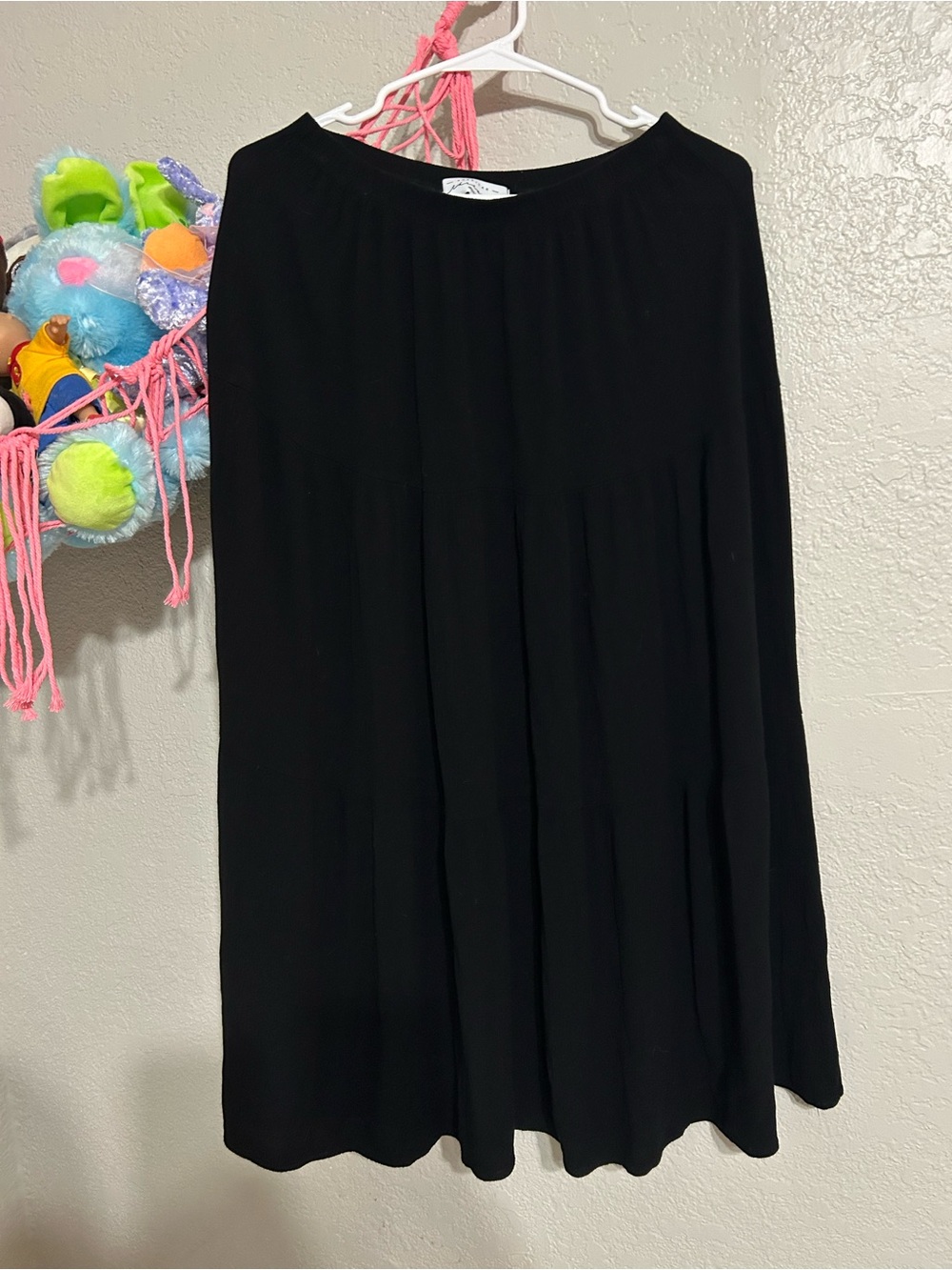 American Threads Black Maxi Skirt